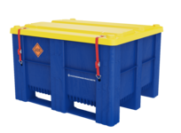 UN-sertifiserte plastcontainere er den perfekte løsningen for sikker håndtering av farlig gods og farlige materialer. Dolav UN-modeller kan leveres i forskjellige størrelser avhengig av kundens behov og krav.