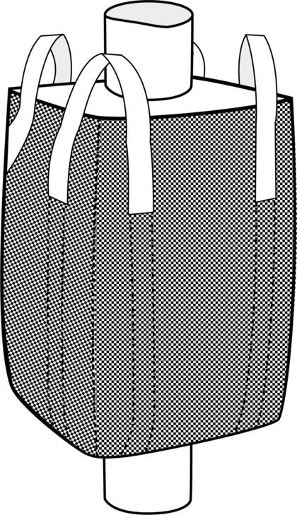 Det bærekraftige valget - big bags produsert av resirkulert rPP - Størrelse: 95x95x200 cm toppskjørt