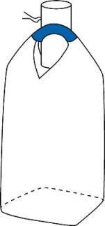 Storsekk med 1 løftepunkt, fyllestuss og flat bunn (bildet eies av ACCON)