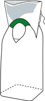 Storsekk med 2-løftestropper, skjørt og plan bunn (Bildet eies av Accon)