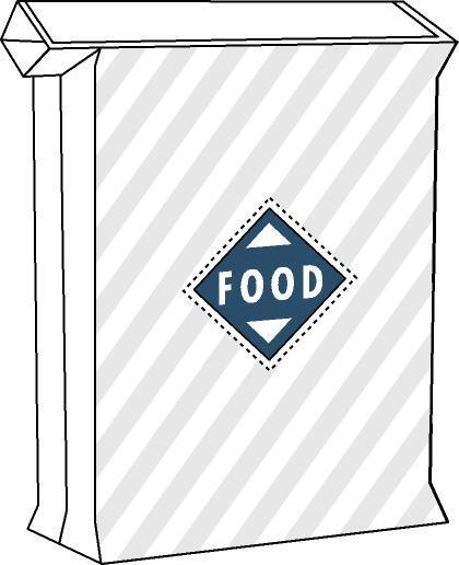 PE-sekk med utenpåliggende ventil næringsmiddelgodkjent - friksjon (Bildet eies av Accon)