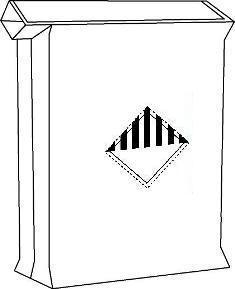 PE-sekk med utenpåliggende ventil - Farlig gods (Bildet eies av Accon)