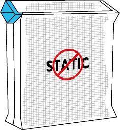 PP-sekk med utenpåliggende ventil - Antistatisk (Bildet eies av Accon)