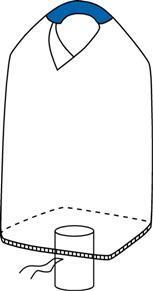 1-punkts med åpen topp og tømmestuss