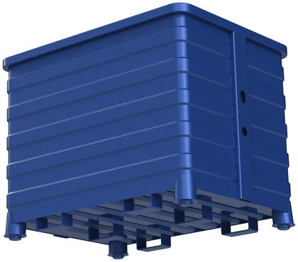 Storbox 2000T är en mycket robust och stor plåtcontainer för tyngre material, passar inom olika typer av industrier. Kompatibel med Berglöfslådan.